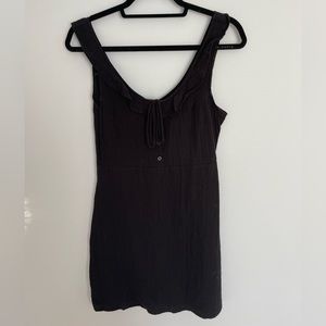 BLACK LINEN DRESS